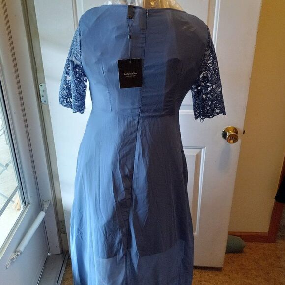 New Just Fashion Now Long Blue Dress - Picture 3 of 8